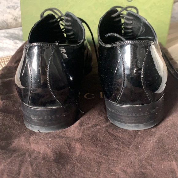 Gucci black patent leather dress shoe Oxford - Picture 4 of 11